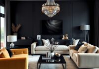 Trend na ciemne ściany w salonie: jak łączyć głębię koloru z przestronnością i stylem